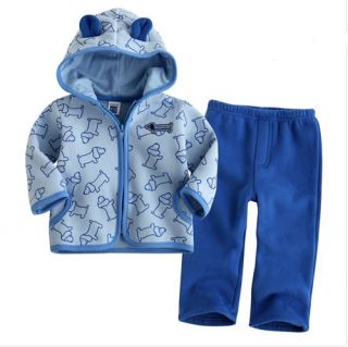 2pcs Boy Toddler Kid Baby Top Coat Pants Set Outfit Clothes Costume 0 36M
