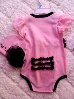 New Cotton Baby Bodysuit Hat 2 Pcs Baby Girls Costume One Piece Bodysuit B9