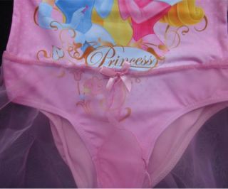 Disney Princess Girl New Gymnastics Leotard Ballet Tutu Skirt Skate Dress 6 8Y