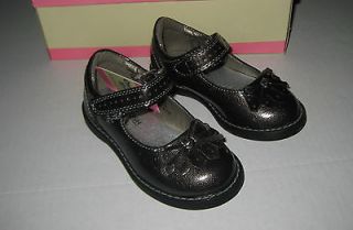 OshKosh Toddler Girl Size 7 Gray Perla Dress Shoes Mary Janes Grey New