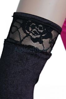 Lady Sexy Deep Pink Satin Lace Bustier Lingerie Garter Glove Thong Underwear Set