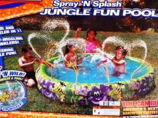 Banzai Spray N Splash Jungle Fun Pool Water Sprinkler New