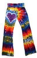 Groovy Blueberry Women's Tie Dye "Looking Glass Heart" Yoga Pants Discontinued