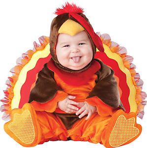 Infant Toddler Little Turkey Lil' Gobbler Thanksgiving Animal Costume Halloween