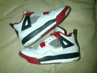 Nike Air Jordan Retro IV 4 Toddler Kids Shoes Size 11C Tag 308499 110
