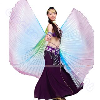 Belly Dance Costume Isis Wings Professional 9 Colors Gradient Colors