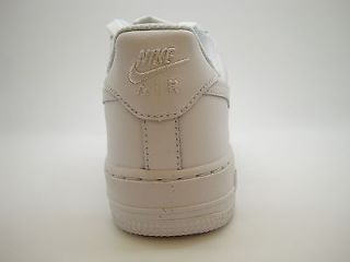 314192 117 Boys Youth Nike Air Force 1 White Uptown Sneakers