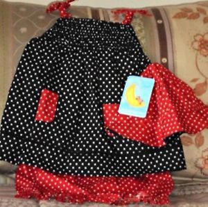 Infant Baby Girls Clothing Size 24 Months 3pc Sundress Bottoms Hat Moonbeams
