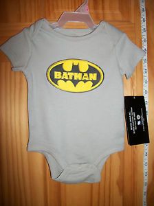New Batman Baby Clothes 0 3M Bat Man Logo Creeper Outfit Newborn Hero Bodysuit