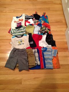 Spring Summer Baby Toddler Boys Clothes Lot 26 Pieces Size 12 Months