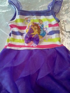 New Disney Girls 12 MO Dress Baby Clothes Purple