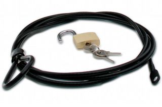 New Car Cover Steel Security Cable Brass Lock Kit Set
