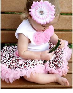 2pcs Girl Kid Baby Top Tutu Pettiskirt Skirt Outfit Tutu Clothes Pink Dress 3 4Y