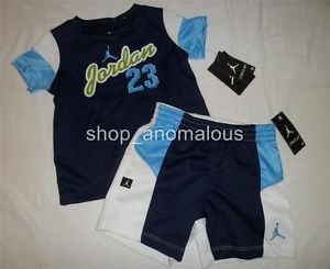 Nike Air Jordan Baby Boys Tee Shirt Shorts Outfit Clothes Set Sz 12M 12 Mos