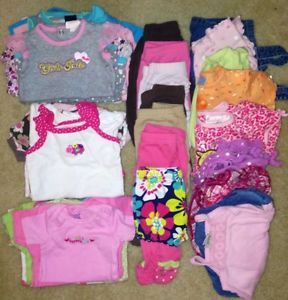 Infant Baby Girl Clothes Lot Size 3 3 6 Months Spring Summer 35 Pcs Carters