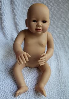 Adorable Reborn Baby Doll Anna Handmade Silicone Vinyl Collection Toys 20"