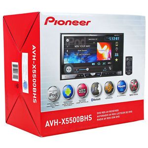 Pioneer AVH X5500BHS in Dash LCD 7 Car DVD Player Touchscreen Bluetooth HD Radio