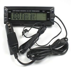 Digital Clock Car Thermometer