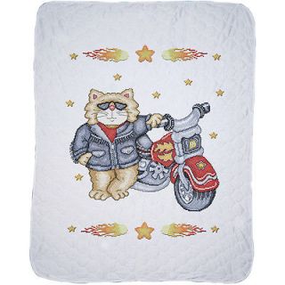 Born to Be Wild Baby Quilt Stamped Cross Stitch Kit 34"X43"