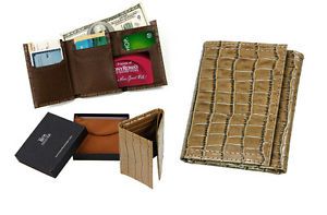 Bundle Monster Mens Expandable Trifold Genuine Leather Pocket Wallet Organizer
