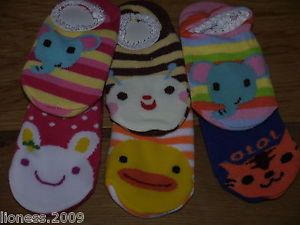 Baby Boy Girl Clothes Colourful Anti Skid Non Slip Socks Booties Many Designs