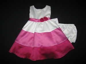 New "Shades of Rose" Satin Easter Dress Girls 18M Spring Summer Baby Clothes