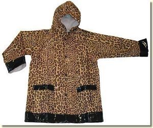 Cute Western Chief Kid's Leopard Raincoat 3T New Rain Coat Slicker