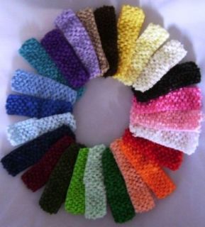 Baby Toddler Girls Crochet Headband Any Colour x 1 Each