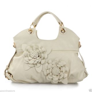 New Ladies Womens Designer Leather Floral Bag Summer Handbag Celebrity Style