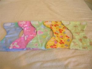 DOLL CLOTHES BABY GIRL DOLL DIAPERS SET OF 5 FITS SIZE 10 11 12 DOLLS SET 4