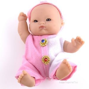 Precious Lifelike Polyethylene Reborn Lifelike Baby Doll with Pink Clothes T8610