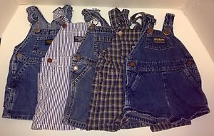 Baby Toddler Boys Short Overalls Clothes Lot Size 12 Months Spring Summer