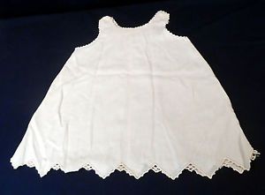 Antique Vintage Infant Gown Baby Toddler Dress Slip Chevron Clothing Lace 3
