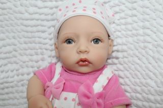 Mini Reborn Baby Doll Nancy Lifelike Baby Children Doll Girl 11 Inch