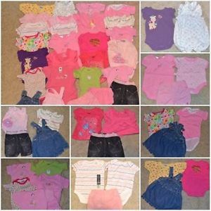 27 PC Lot Spring Summer Clothes Baby Girls Size Newborn 0 3 3 Month