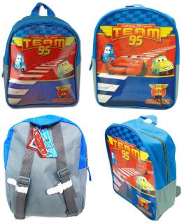 Disney Cars Lightning McQueen Team 95 School Boys Toddler Kids Backpack Bag New