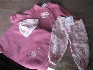$30 Baby Shower Infant Newborn Girl Clothing Outfit Gift Set 3 6 MO 4pc Rose NWT