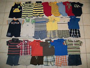 Baby Boys Clothes Outfits Lot of 31 Size 18 Months Spring Summer