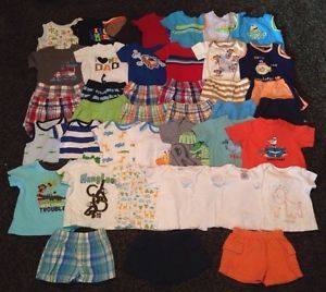 Baby Boy Lot Clothes Outfits Size Newborn 0 3 3 6 6 9 Months Spring Summer