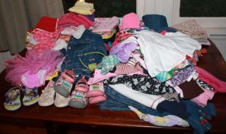 100 PC Lot Toddler Girl Clothes 18mo 2T Spring Summer Gymboree Etc