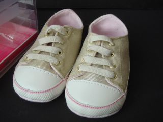 New Baby Girl Juicy Couture Tennis Shoes Sneakers Sz 3 6 9mo Metallic $58