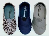Slipon Flats for Baby Toddler Girls or Boys Canvas Shoes Sizes 5 6 7 8 9 10
