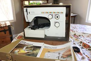 Vintage Viking Husqvarna 6430 Sewing Machine Manuals Accessories Case Works A
