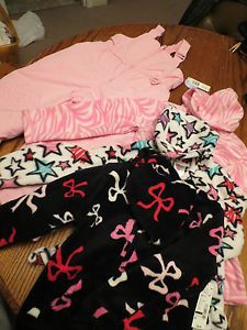 New Toddler Girls Size 4T 4pc Mixed Lot Snowsuit Velour Hoodie Shirts Jackets