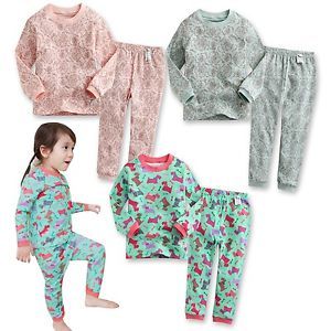 Korea 2pcs Baby Toddler Kid's Girl Clothes Sleepwear Pajama "Sweet Girls"