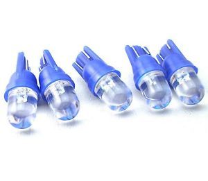 5X T10 194 W5W Blue LED Car Motorcycle Dome Instrument Lights Bulbs Lamps