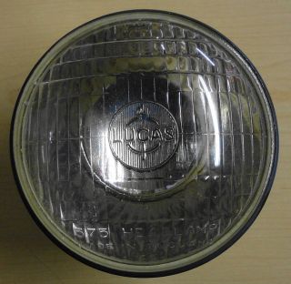 Lucas 5 3 4" Head Light Glass Reflector Lens Triumph BSA Enfield Cafe'