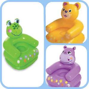Fun Funky Childrens Kids Jungle Animal Theme Inflatable Bed Room Arm Chair Seat