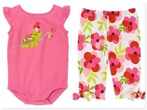 Gymboree 12 18 Months Infant Baby Girls Clothes Tropical Petal Bodysuit Pant