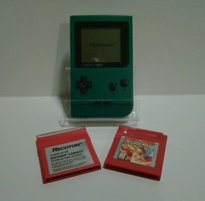 Pokemon Red Version Game Boy Cartridge Saves Green Game Boy Pocket Console